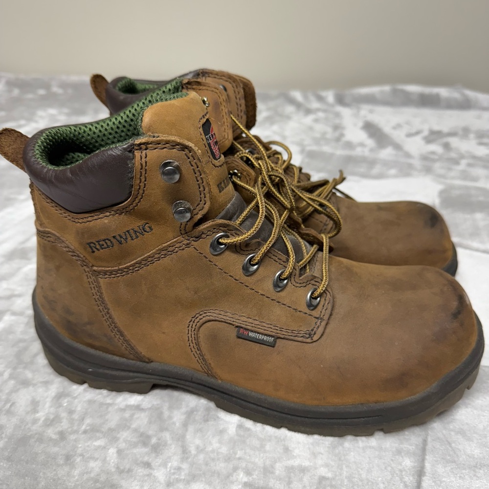 Red Wing 2240 King Toe 6" Waterproof Brown Leather Safety Boot US 10